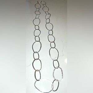 Silpada “Bubble Up” Necklace 925 Sterling Silver  38” length Never Worn.